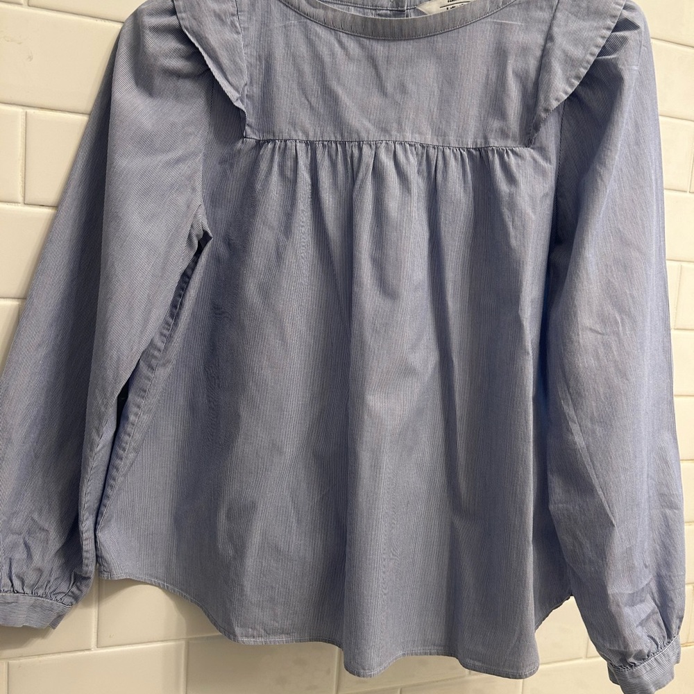 & Other Stories Striped Blue Blouse